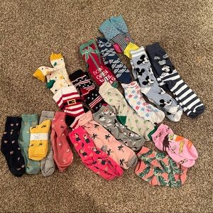lot of novelty printed socks